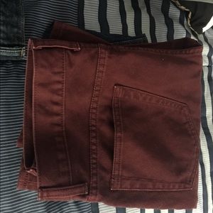 Men’s J Crew 770 Burgundy Jeans 29x32